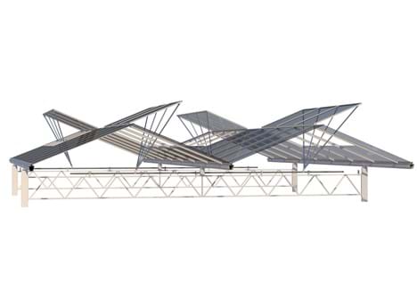 ValkTrussRail | Sistema de ventilación estándar en el invernadero Venlo
