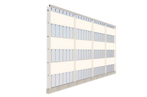 ValkGableVision | Roller gable screen system for Venlo greenhouses