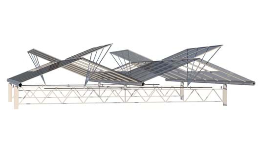 ValkTrussRail | Sistema de ventilación estándar en el invernadero Venlo