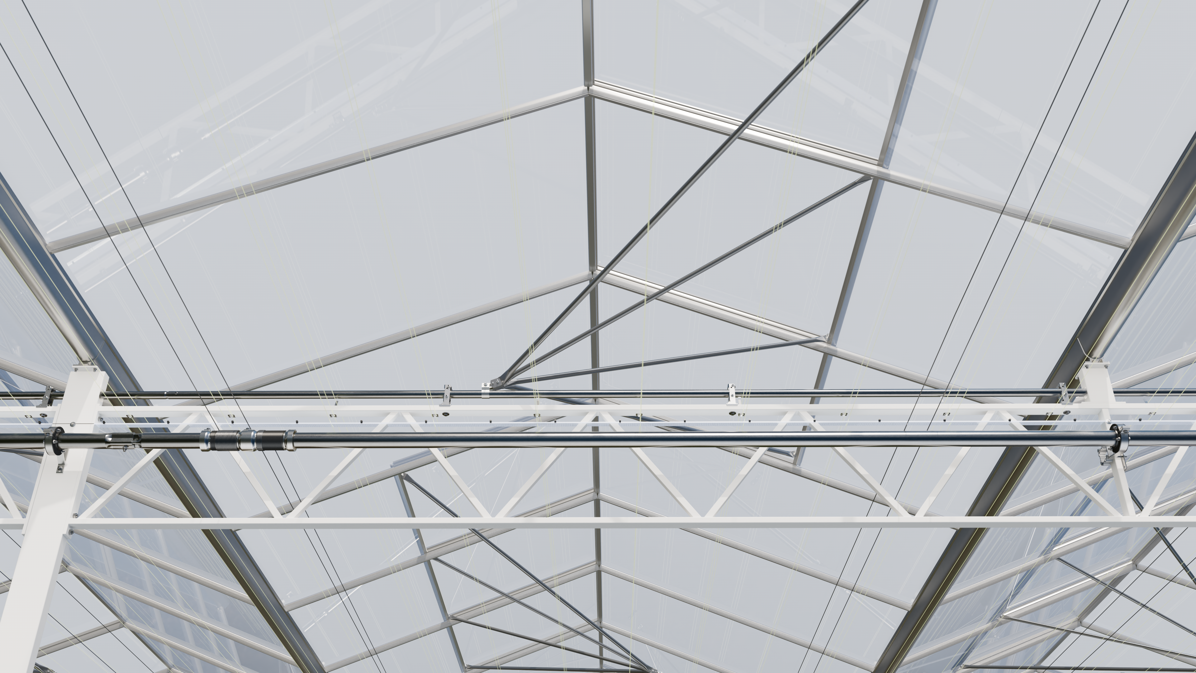 ValkScreenDrive | versátil sistema de accionamiento para invernaderos Venlo y de plástico